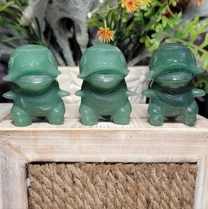 [IMPERFECT] (#2) NEW 1.56" x 2" GREEN AVENTURINE AXEW